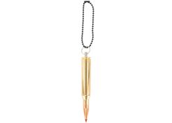 Bullet Keyring Copper & Brass .338 Lapua Magnum Red Spark