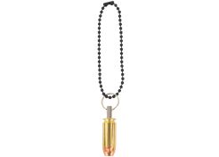 Bullet Keychain Copper & Brass .40 S&W Flat Head