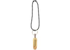 Bullet Keyring Copper & Brass 9 mm Hollow Point