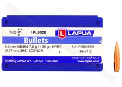 Kogelkoppen Lapua Scenar .264 HPBT 108 grain