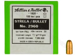 Kogelkoppen Sellier & Bellot .30 FMJ RN 110 grain