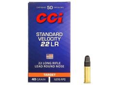 Kogelpatronen CCI Standard Velocity .22 LR RN 40 Grain