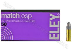 Kogelpatronen Eley Match OSP .22 LR RN 40 Grain