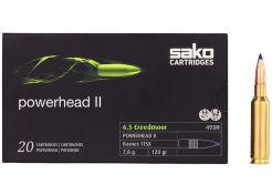 Kogelpatronen Sako Powerhead II 6.5 Creedmoor Barnes TTSX 120 grain