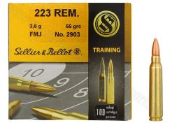 Kogelpatronen Sellier & Bellot .223 Rem FMJ 55 grain