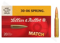 Kogelpatronen Sellier & Bellot .30-06 Sprfd Match HPBT 168 grain