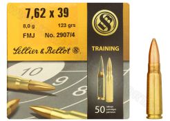 Kogelpatronen Sellier & Bellot 7.62x39 FMJ 123 grain