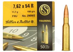 Kogelpatronen Sellier & Bellot 7.62x54R FMJ 180 grain