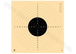 Kruger Pistol 25/50 m and smallbore rifle 100 m target 3100N (numbered)