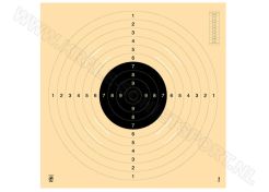 Kruger Pistol 25/50 m and smallbore rifle 100 m target, with slot 3100S