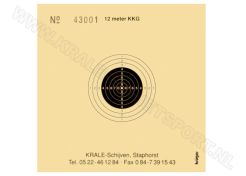 Kruger smallbore rifle shooting target 12 m 0800N (numbered)
