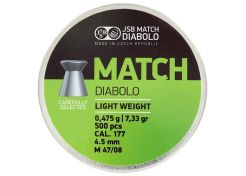 Luchtdrukkogeltjes JSB Match Light Weight 4.5 mm 7.33 grain