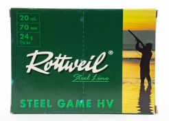 Hagelpatronen Rottweil Steel Game HV 20-70-5 24 gram Kal 20 (10 st)