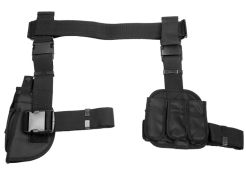 Beenholster NcStar met 4 Magazijnhouders Black