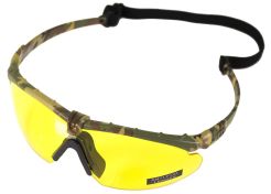 Glasses Nuprol Battle Pro's Camo Frame with insert Yellow Lense