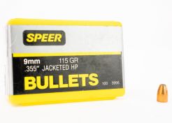 Kogelkoppen Speer 9 mm/.355 Jacketed HP 115 grain (100 stuks) #3996