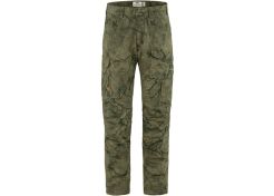 Trousers Fjällräven Barents Pro Hydratic Green Camo / Deep Forest