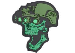 Patch 3D PVC Night Vision Skull