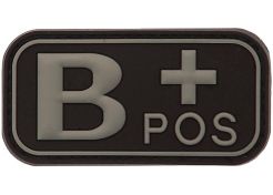 Patch 3D PVC Bloedgroep B+ Positief