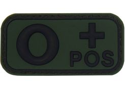 Patch 3D PVC Bloedgroep O+ Positief