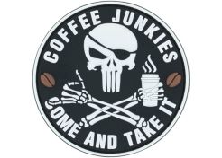 Patch JTG 3D PVC Coffee Junkies Come and Take It 