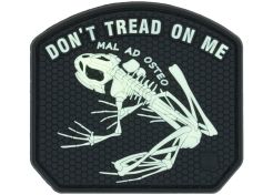 Patch JTG 3D PVC Don't Tread On Me Frog - GID