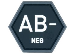 Patch JTG 3D PVC Hexagon Bloodtype AB-