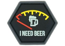 Patch JTG 3D PVC I Need Beer - GID