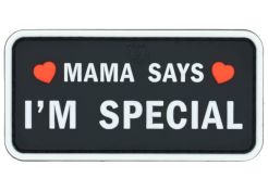 Patch JTG 3D PVC Mama Says I'm Special - Swat