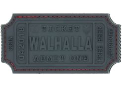 Patch JTG 3D PVC Ticket Walhalla Odin Approved - Midnightblack