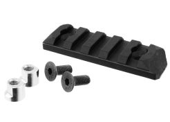 Picatinny rail PTS KeyMod 5 Slots Black