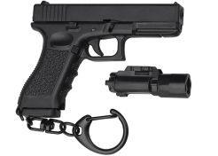 Pistol Keychain Nuprol EU Series & Tactical Light Black