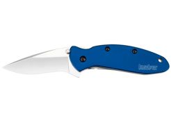 Pocket Knife Kershaw Scallion Navy Blue Left Open