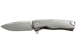 Pocket Knife Lionsteel ROK Titanium Grey