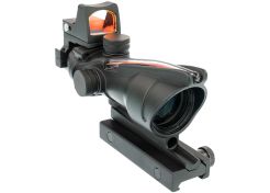 Red Dot Aim-O ACOG 4x32 Illumination Source Fiber + RMR sight Black