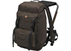 Backpack Pinewood with integrated stool Suede Brown