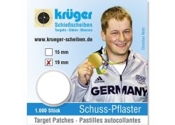 Schotplakkers 8419, 19 mm wit