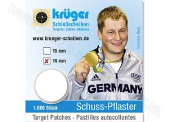 Kruger Schotplakkers 8719, 19 x 19 mm transparant