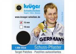 Schotplakkers 8615, 15 mm zwart