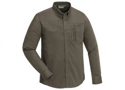 Shirt Pinewood Tiveden Insect-Stop Olive / Suede Brown