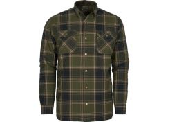 Overhemd Pinewood Finnveden Checked Padded Mossgreen / Black