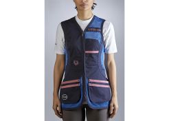 Shooting Vest Castellani Sport Rio Ladies Blue / Pink