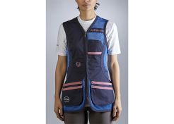 Shooting Vest Castellani Sport Rio Ladies Blue / Pink