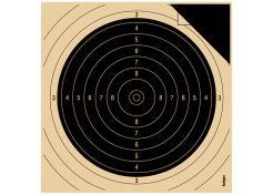 Sighting target centre for smallbore rifle 50 m with black corner 2030P 13.5x13.5