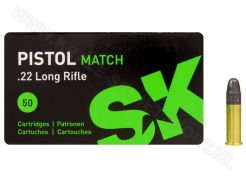 Kogelpatronen SK Pistol Match .22 LR RN 40 Grain