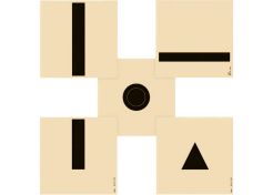 Skills Training Target Set for Air Pistol 3039 17x17