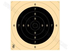 Kruger Centre for Pistol 25/50 m and smallbore rifle 100 m target 3130N (numbered)