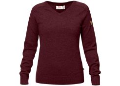 Sweater Fjällräven Sörmland V-Neck Women Dark Garnet