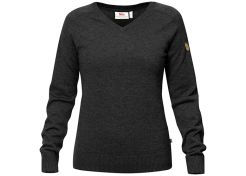 Sweater Fjällräven Sörmland V-Neck Women Dark Grey