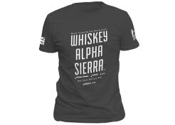 T-shirt Warrior Assault Systems Wiskey Alpha Sierra Black